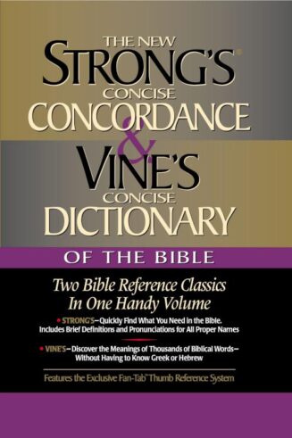 9780785242550 New Strongs Concise Concordance And Vines Concise Dictionary Of The Bible