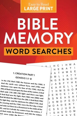 9781636093017 Bible Memory Word Searches Large Print