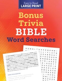 9781636096513 Bonus Trivia Bible Word Searches Easy To Read Large Print