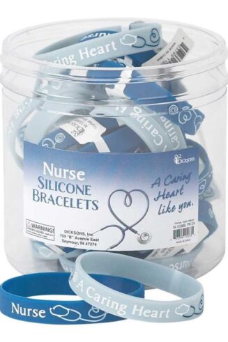 603799110730 Nurse A Caring Heart Silicone (Bracelet/Wristband)