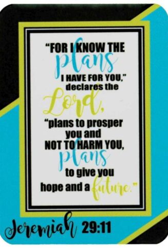 603799317689 Jeremiah 29:11 Metal Bookmark