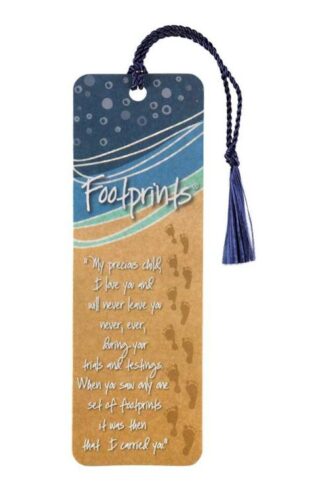 603799339605 Footprints Tassel Bookmark