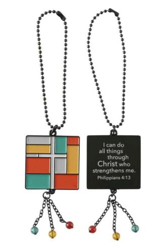 603799342087 Philippians 4:13 Auto Dangle