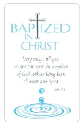 603799359900 Baptism Pocket Card