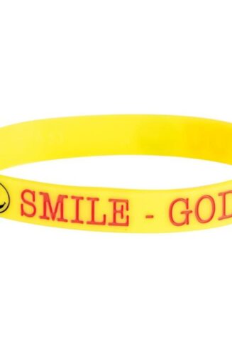 603799575454 Smile God Loves You Silicone (Bracelet/Wristband)