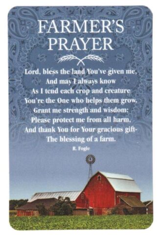 603799791717 Farmers Prayer Pocket Card