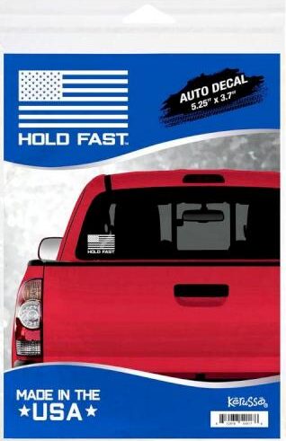 612978540176 Hold Fast Flag Logo Vinyl Decal (Bumper Sticker)