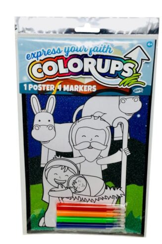 684364221341 Nativity ColorUps Poster With Markers