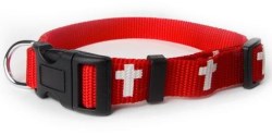 720011900297 Red Non Padded Cross Collar Large