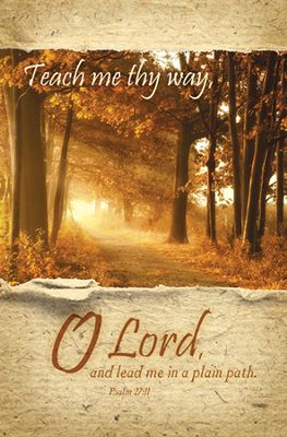 730817352367 Teach Me Thy Way O Lord Psalm 27:11 Pack Of 100