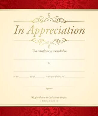 730817353050 Certificate Of Appreciation Pack Of 6