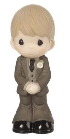 842181106344 Groom Wedding Cake Topper Blond Hair Light Skin Tone