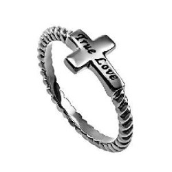 842842134853 Simplicity Cross True Love (Size 5 Ring)