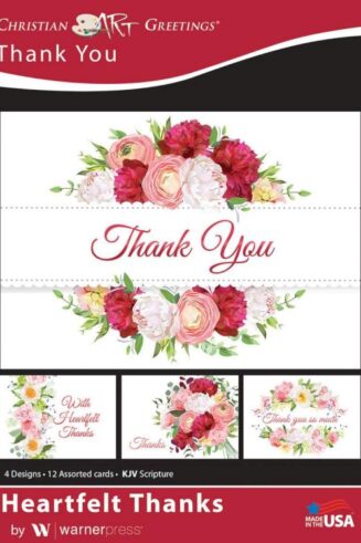 730817358963 Thank You Heartfelt Thanks KJV Box Of 12