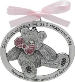 785525251808 Crib Medal Bear Girl