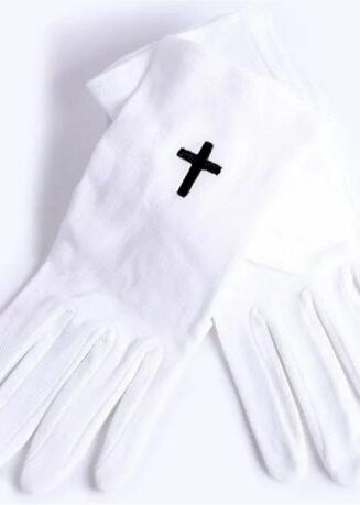 788200504077 Usher Gloves With Black Cross