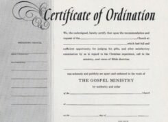 9780805472806 Certificate Of Ordination Minister Billfold