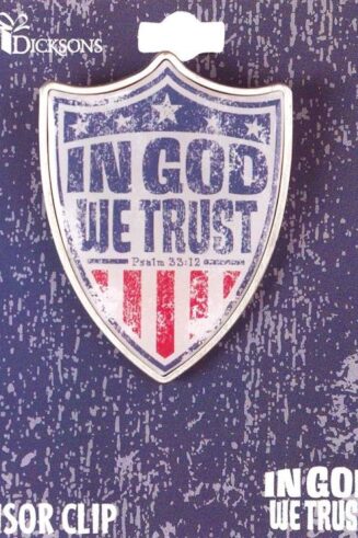 603799593083 In God We Trust Visor Clip