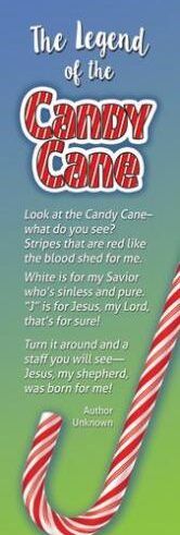 730817359595 Legend Of The Candy Cane Bookmarks Box Of 25