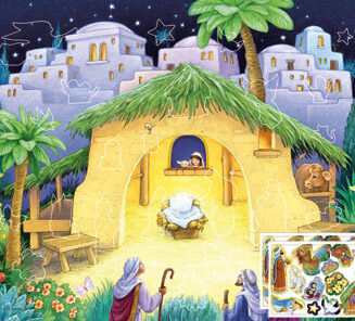 871241000810 Kids Nativity Sticker Advent Calendar