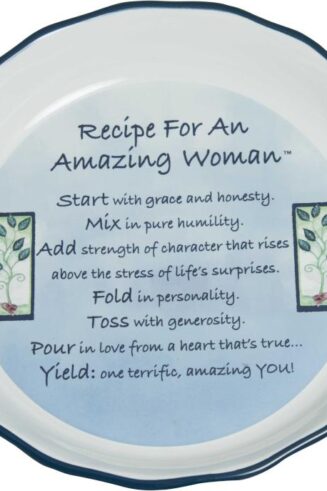 095177578308 Amazing Woman Pie Plate