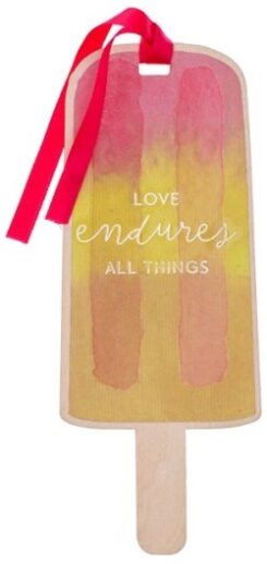 1220000138018 Love Endures All Things Popsicle Wood