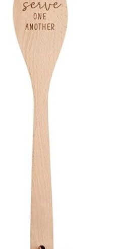 195002030565 Serve One Another Wooden Spoon With Cover