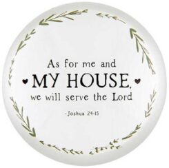 195002127364 As For Me And My House We Will Serve The Lord Paperweight