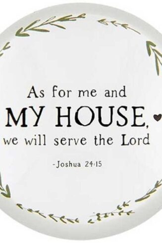 195002127364 As For Me And My House We Will Serve The Lord Paperweight