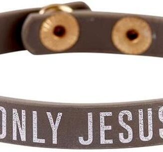 195002187870 Only Jesus Snap Leather Adjustable (Bracelet/Wristband)