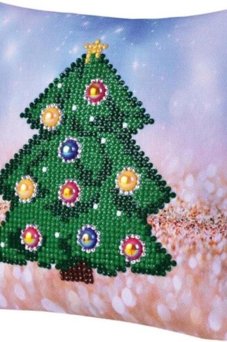 4897073242354 Diamond Dotz Christmas Tree Pillow