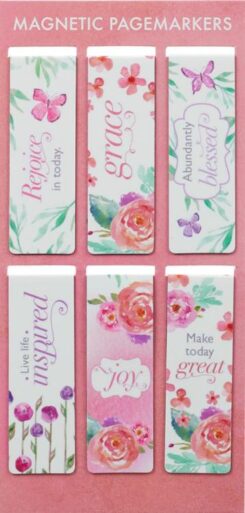 6006937138520 Floral Inspirations Magnetic Pagemarkers