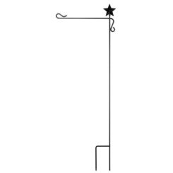 603799120135 Garden Flag Pole With Star