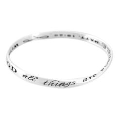 603799120722 Matthew 19:26 Mobius Bangle (Bracelet/Wristband)