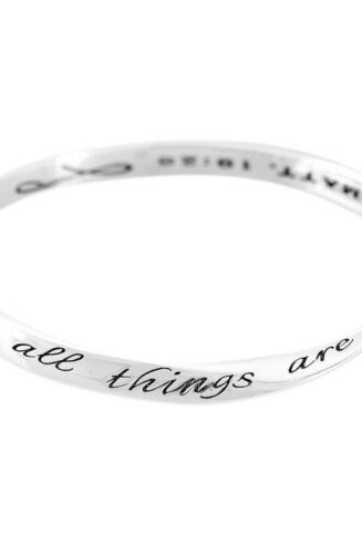 603799120722 Matthew 19:26 Mobius Bangle (Bracelet/Wristband)