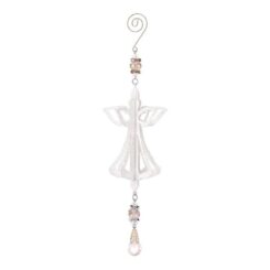 603799210317 3D Glitter Angel With Dangle (Ornament)