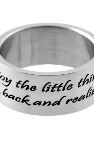 603799213844 Enjoy The Little Things (Size 6 Ring)