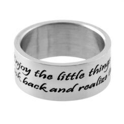 603799213851 Enjoy The Little Things (Size 7 Ring)