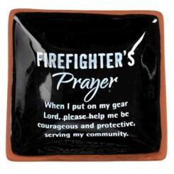 603799225359 Firefighters Prayer Terra Cotta Tray