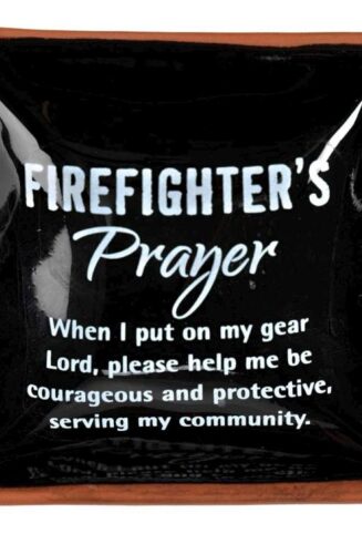 603799225359 Firefighters Prayer Terra Cotta Tray