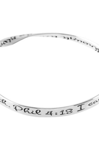 603799245159 Philippians 4:13 Wide Mobius (Bracelet/Wristband)