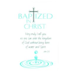 603799359900 Baptism Pocket Card