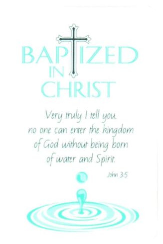 603799359900 Baptism Pocket Card