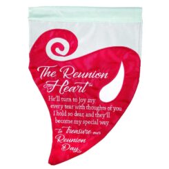 603799373371 Reunion Heart Burlap Garden Flag