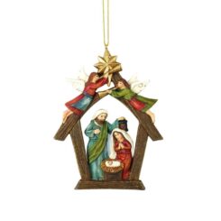 603799441711 Angel With Holy Family (Ornament)