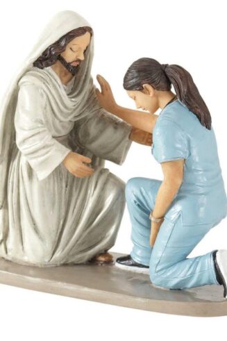 603799449281 Jesus And Nurse (Figurine)