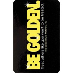 603799530446 Be Golden Pocket Card