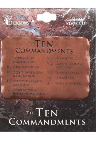 603799543286 10 Commandments Visor Clip