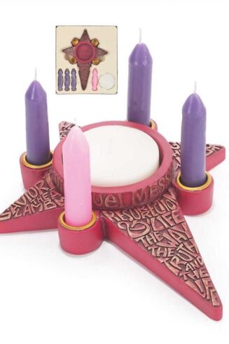 603799561556 His Name Is Jesus Advent Candleholder