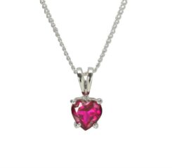 603799791151 July Birthstone CZ Heart